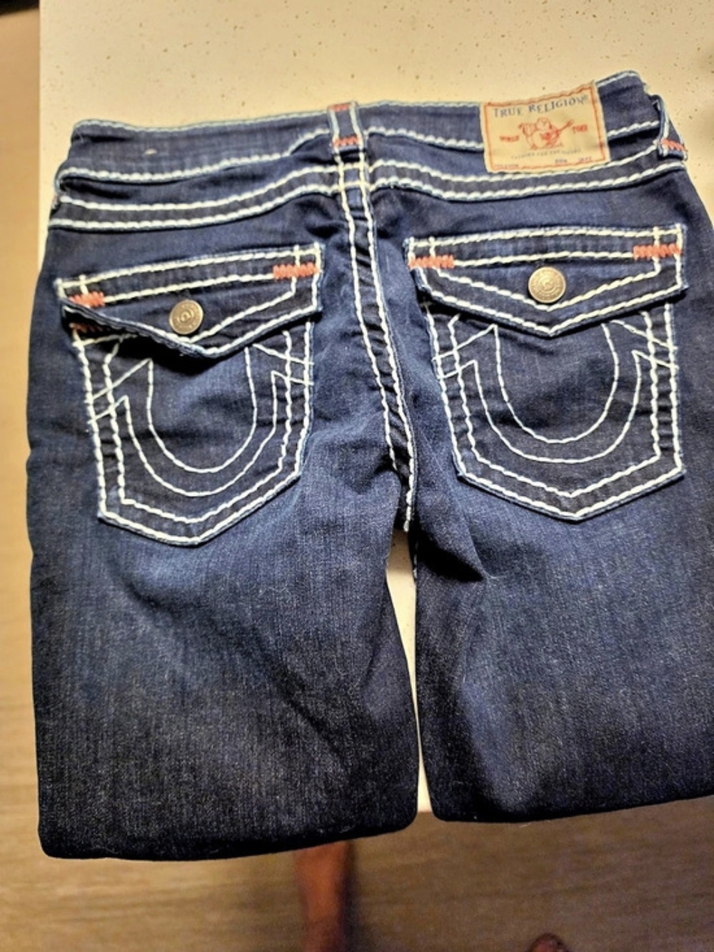 True Religion Halle Mid Rise Super Skinny Jeans Blue Waist 27 New - W/O Tags